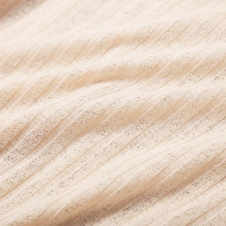WOMEN'S OFF THE SHOULDER RIB KNITTED T-SHIRT (OFF-WHITE, SIZE S/M/L/XL)