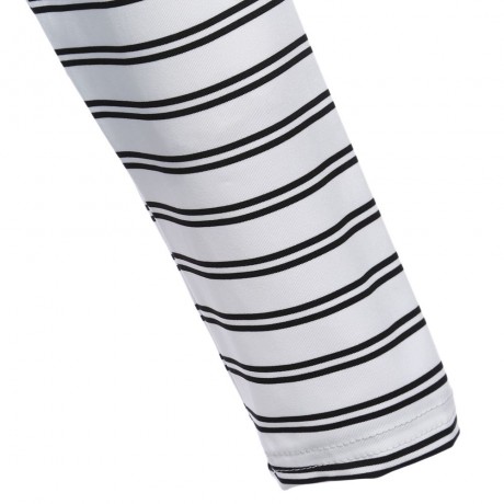 CASUAL LONG SLEEVE STRIPED LETTER PRINT SHEATH BOTTOM BLOUSE (GRAY, SIZE S/M/L/XL)