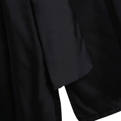 WOMEN'S TRENDY PLUNGING NECK LANTERN SLEEVE WITH BELT (BLACK, SIZE S/M/L/XL)