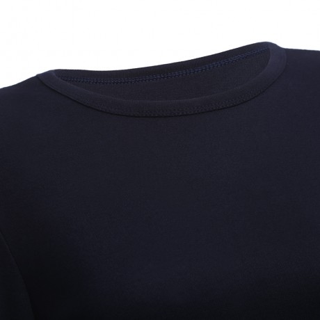 WOMEN'S FLARE SLEEVE SHEATH BLOUSE (PURPLISH BLUE, SIZE S/M/L/XL)