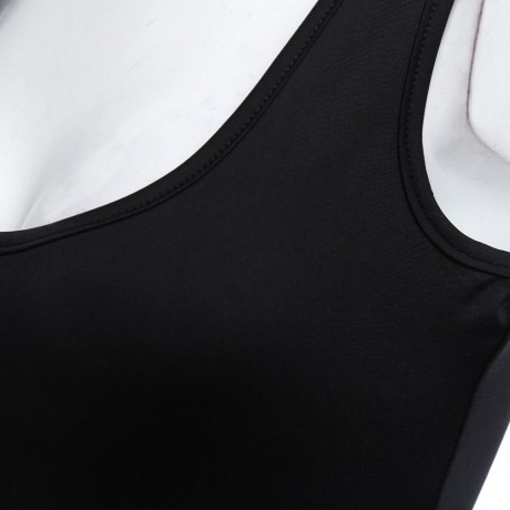 WOMEN CASUAL SLEEVELESS U NECK TANK TOP (BLACK, SIZE S/M/L/XL)