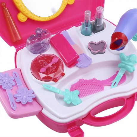 21PCS BABY KIDS MINI SIMULATION MAKEUP TOOLS BOX EDUCATIONAL PRETEND PLAY TOY GIFT