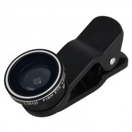 LQ - 003 MULTI-COATING GLASS 3-IN-1 FISHEYE MACRO 0.4X SUPER WIDE ANGLE LENS FOR SMARTPHON
