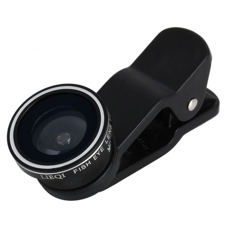 LQ - 003 MULTI-COATING GLASS 3-IN-1 FISHEYE MACRO 0.4X SUPER WIDE ANGLE LENS FOR SMARTPHON