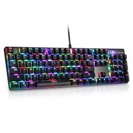 INFLICTOR CK104 GAMING MECHANICAL KEYBOARD ERGONOMIC VIRTUAL KEYBOARDS WITH BACKLIGHT (SIL