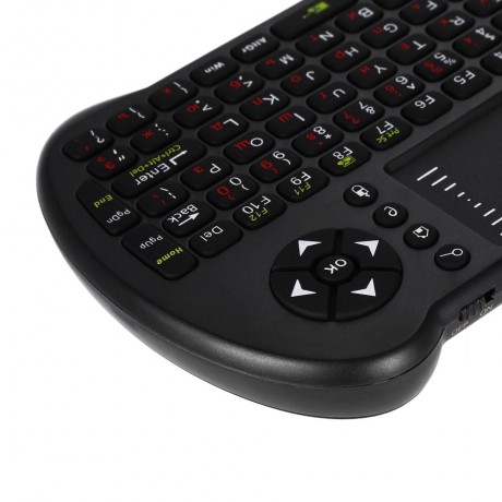S501 MINI 2.4GHZ WIRELESS QWERTY KEYBOARD AIR MOUSE COMBO (BLACK, RUSSIAN VERSION)