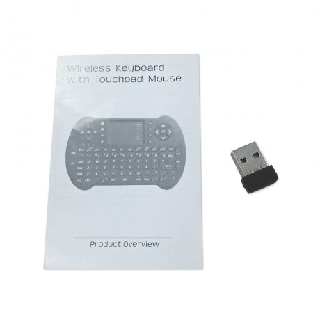 S501 MINI 2.4GHZ WIRELESS QWERTY KEYBOARD AIR MOUSE COMBO (BLACK, RUSSIAN VERSION)