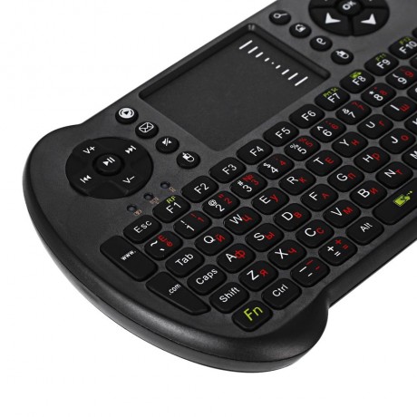 S501 MINI 2.4GHZ WIRELESS QWERTY KEYBOARD AIR MOUSE COMBO (BLACK, RUSSIAN VERSION)