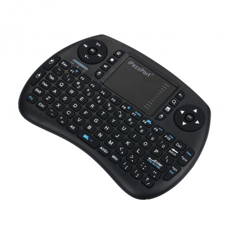 KP - 810 - 21S 2.4GHZ RF WIRELESS MULTIFUNCTIONAL HAND-HELD KEYBOARD TOUCHPAD (BLACK, ENGL
