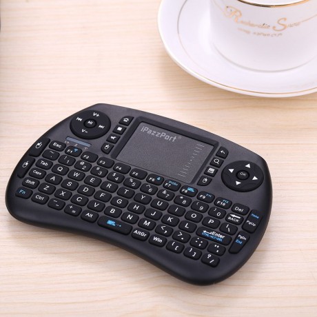 KP - 810 - 21S 2.4GHZ RF WIRELESS MULTIFUNCTIONAL HAND-HELD KEYBOARD TOUCHPAD (BLACK, ENGL