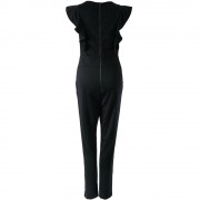 WOMEN'S FLOUNCE JUMPSUIT (BLACK, SIZE S/M/L)