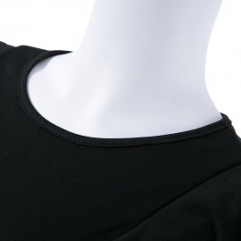 WOMEN'S FLOUNCE JUMPSUIT (BLACK, SIZE S/M/L)