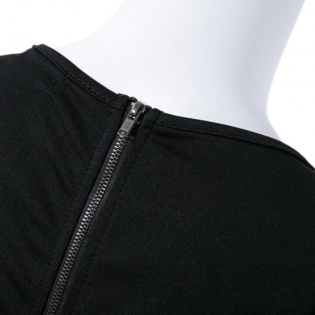 WOMEN'S FLOUNCE JUMPSUIT (BLACK, SIZE S/M/L)