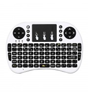 KP - 810 - 21F 2.4GHZ MINI WIRELESS QWERTY KEYBOARD WITH TOUCHPAD MOUSE (WHITE, ENGLISH VE