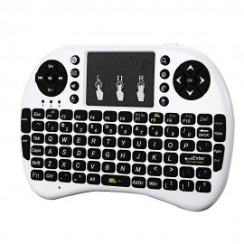 KP - 810 - 21F 2.4GHZ MINI WIRELESS QWERTY KEYBOARD WITH TOUCHPAD MOUSE (WHITE, ENGLISH VE