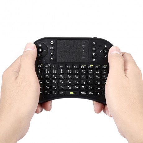 BACKLIGHT 92 KEYS MINI WIRELESS HANDHELD KEYBOARD ENGLISH VERSION TOUCHPAD FOR PC ANDROID 