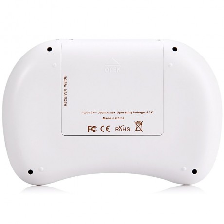 M2S 2.4GHZ WIRELESS QWERTY KEYBOARD TOUCHPAD WITH RECEIVER (WHITE, ENGLISH VERSION)