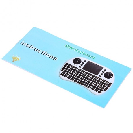 M2S 2.4GHZ WIRELESS QWERTY KEYBOARD TOUCHPAD WITH RECEIVER (WHITE, ENGLISH VERSION)