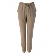 WOMEN'S HAREM PANTS ELASTIC WAIST SOLID COLIR LOOSE-FITTNG (KHAKI, SIZE S/M/L/XL)