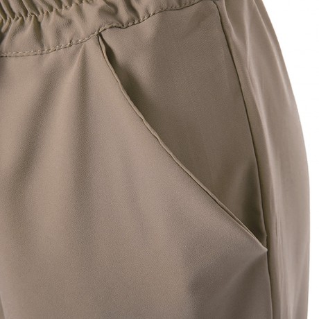 WOMEN'S HAREM PANTS ELASTIC WAIST SOLID COLIR LOOSE-FITTNG (KHAKI, SIZE S/M/L/XL)