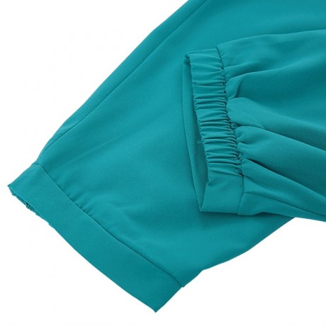 WOMEN'S HAREM PANTS ELASTIC WAIST SOLID COLIR LOOSE-FITTNG (GREEN, S/M/L/XL)