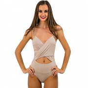 WOMEN'S SEXY SPAGHETTI STRAP BACKLESS ROMPER (KHAKI, SIZE S/M/L/XL)