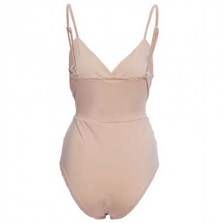 WOMEN'S SEXY SPAGHETTI STRAP BACKLESS ROMPER (KHAKI, SIZE S/M/L/XL)