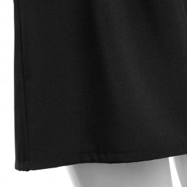 WOMEN'S SEXY STRAPLESS FLOUNCE HIGH WAIST LOOSE ROMPER (BLACK, SIZE S/M/L/XL)