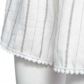 WOMEN SEXY HALTER OFF-THE-SHOULDER LACE-UP BACKLESS STRIPE PRINT STRAIGHT SHEATH LACEWORK 