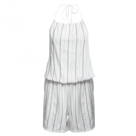 WOMEN SEXY HALTER OFF-THE-SHOULDER LACE-UP BACKLESS STRIPE PRINT STRAIGHT SHEATH LACEWORK 