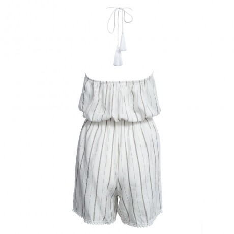 WOMEN SEXY HALTER OFF-THE-SHOULDER LACE-UP BACKLESS STRIPE PRINT STRAIGHT SHEATH LACEWORK 