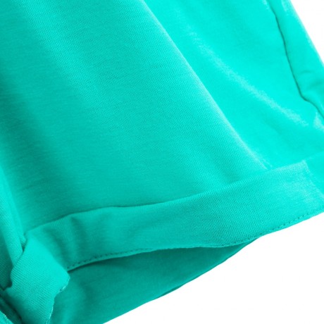WOMEN'S V-NECK SLEEVELESS BUTTON ELASTIC WAIST POCKET ROMPER (LAKE BLUE, SIZE S/M/L/XL/2XL
