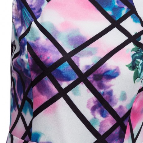 WOMEN'S SLEEVELESS HIGH WAIST FLORAL PRINT PATCHWORK SLIM ROMPER (COLORMIX, SIZE S/M/L/XL)