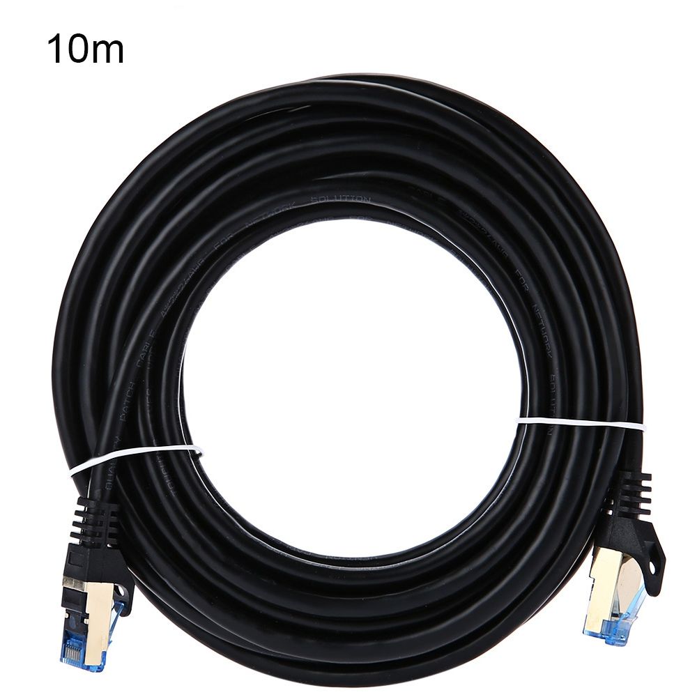 VPC7SSTP - B500 CATEGORY 7 DOUBLE-SHIELDED STANDARD RJ45 NETWORK CABLE (BLACK, 10M/20M)