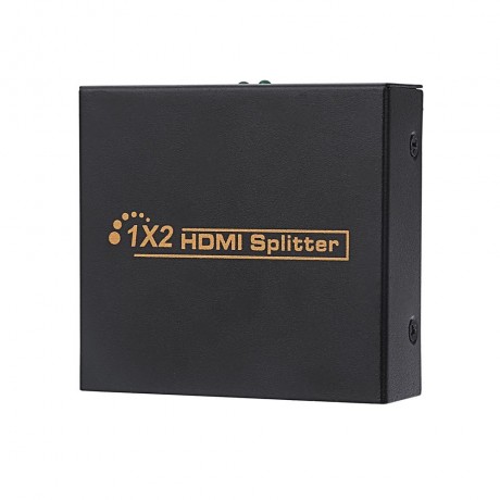 2 PORT HDMI SWITCH SWITCHER SPLITTER (BLACK, UK PLUG)