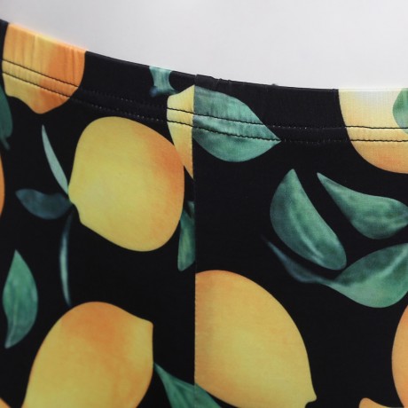 WOMEN'S 2PCS FASHION SLEEVELESS CROP TOP SHEATHY PANTS (YELLOW AND BLACK, SIZE S/M/L/XL)