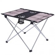 PORTABLE OUTDOOR ULTRALIGHT FOLDABLE TABLE WITH OXFORD FABRIC FOR CAMPING FISHING PICNIC (