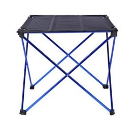 DK - 1 ALUMINUM ALLOY TABLE FOLDING DESK OUTDOOR CAMPING ACCESSORY (DEEP BLUE)
