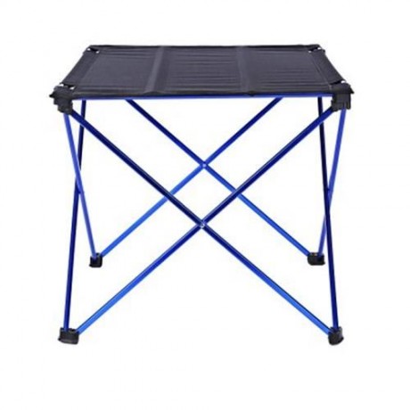 DK - 1 ALUMINUM ALLOY TABLE FOLDING DESK OUTDOOR CAMPING ACCESSORY (DEEP BLUE)
