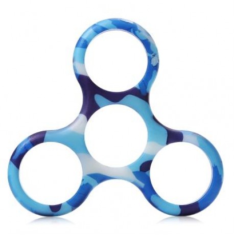 FASHION FRAME FOR TRIANGLE FINGER GYRO HAND SPINNER (BLUE CAMOUFLAGE)