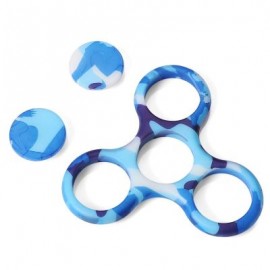 FASHION FRAME FOR TRIANGLE FINGER GYRO HAND SPINNER (BLUE CAMOUFLAGE)