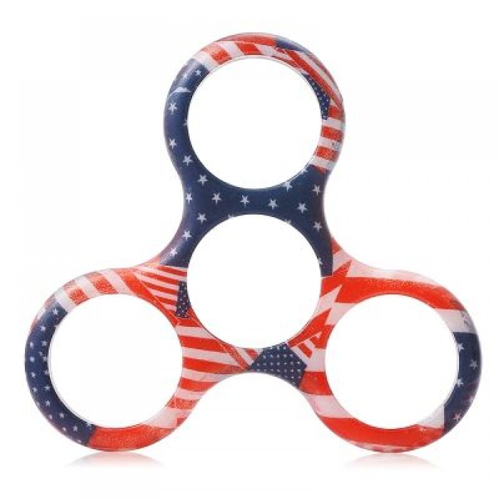 FASHION FRAME FOR TRIANGLE FINGER GYRO HAND SPINNER (RED)