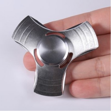 HAND SPINNING FIDGET TOY FINGER GYRO (SILVER)
