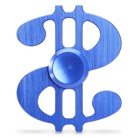 DOLLAR STYLE ALUMINUM ALLOY ADHD FIDGET HAND SPINNER (BLUE)