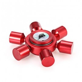 KELIMA ALUMINUM ALLOY ADHD FIDGET HAND SPINNER RUDDER SHAPE (RED)