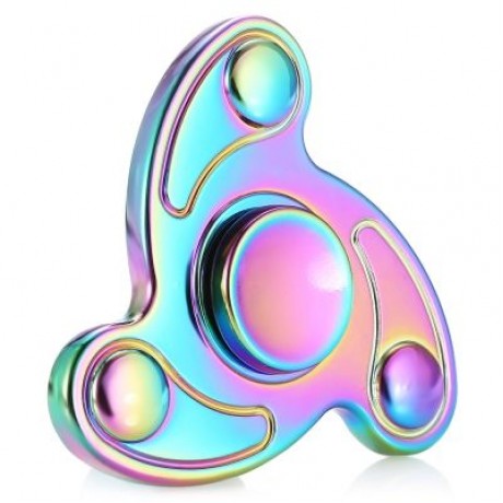 COLORFUL GYRO HAND SPINNER PRESSURE REDUCING TOY (COLOURFUL)