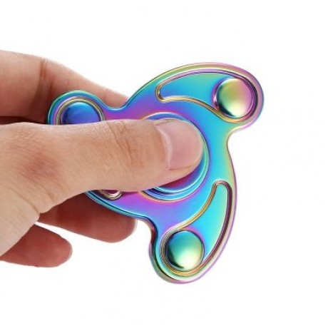 COLORFUL GYRO HAND SPINNER PRESSURE REDUCING TOY (COLOURFUL)
