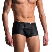 MEN'S SEXY NAUGHTY SUPER TIGHT ARTIFICIAL LEATHER (PU) SHORTS (BLACK)