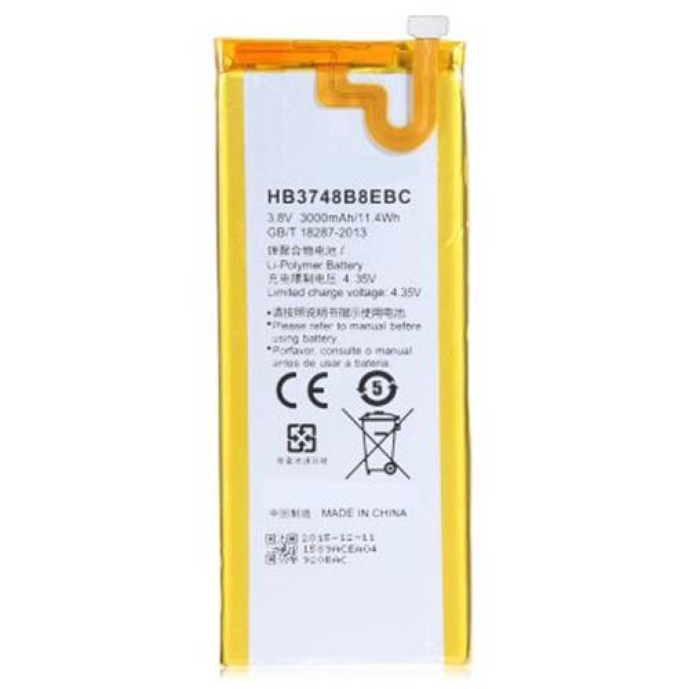 HB3748B8EBC 3000MAH RECHARGEABLE LI-POLYMER BATTERY FOR HUAWEI ASCEND G7 / G7 - TL100 / C1 HB3748B8EBC 3000MAH RECHARGEABLE LI-POLYMER BATTERY FOR HUAWEI ASCEND G7 / G7 - TL100 / C1