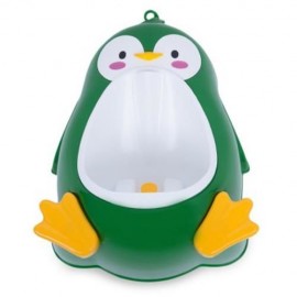 SEPARABLE SUSPENSIBLE LOVELY PENGUIN SHAPE BOYS STANDING URINAL (GREEN)